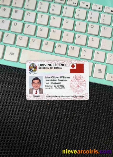 Tonga driving license  photolook